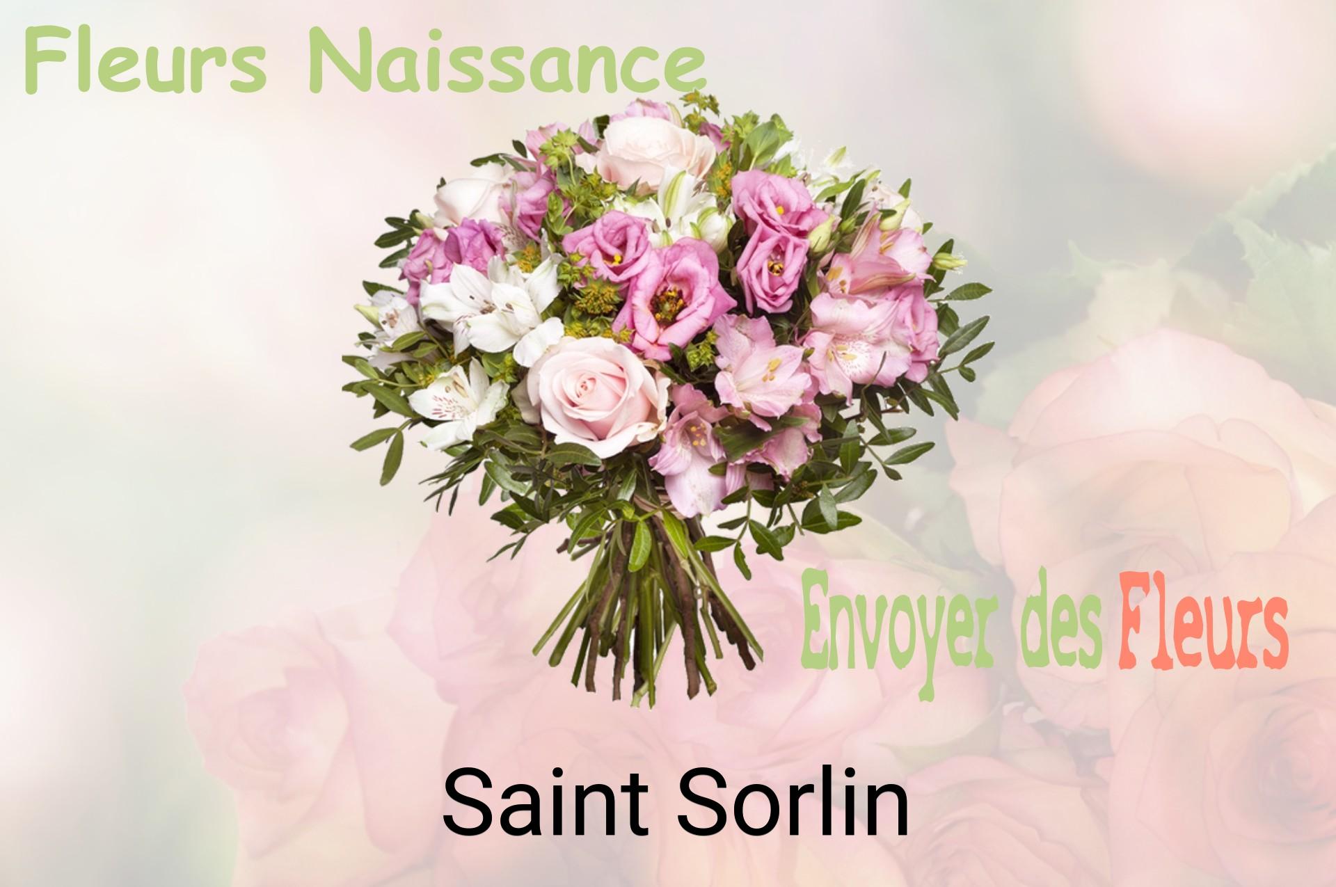 Bouquet de fleurs de naissance livré à Saint-Sorlin